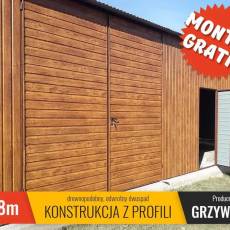 GARAŻ BLASZANY Złoty Dąb -Garaże Blaszane -Magazyn Rolniczy -GRZYWSTAL