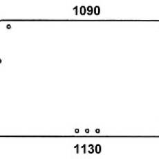 DEUTZ - szyba tylna przezroczysta z wyciętym rogiem