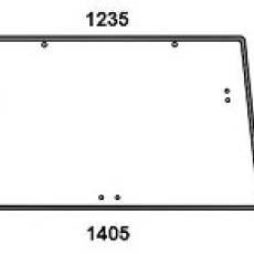 JOHN DEERE - szyba tylna seria 7000
