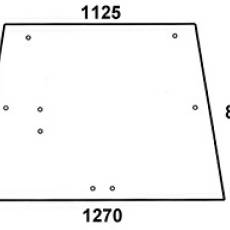 JOHN DEERE szyba tylna zielona do Kabiny SG 2