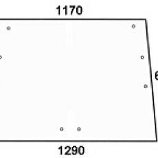 DEUTZ - szyba tylna górna przezroczysta