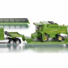 Ciężarówka z naczepą i kombajnem John Deere 1:87   (zabawka, model)