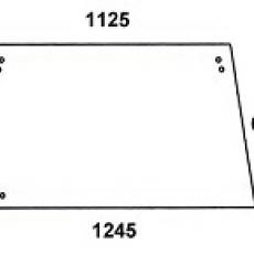 CASE / STEYR - szyba tylna przezroczysta do kabiny: Combi Cab S40, 9615