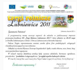 XX Targi Rolnicze Lubniewice