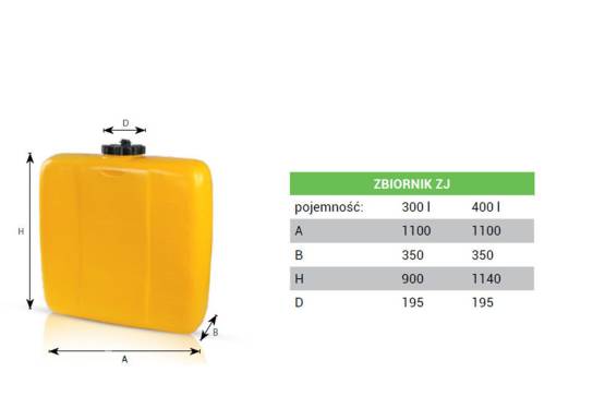 Zbiornik do opryskiwacza ZJ-300