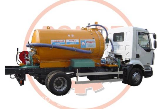 Zabudowa asenizacyjna  typ ZA 4500 K - pojemność 4500 litrów