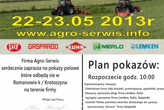 Pokazy Polowe- Agro Serwis