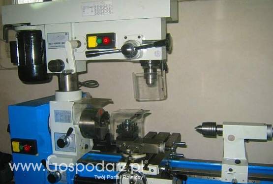 Maszyna wieloczynnościowa: TFW-HQ-750 wiertarka + tokarka + frezarka + gwinciarka  w jednym.