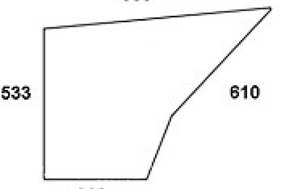 DEUTZ - szyba drzwiowa dolna
