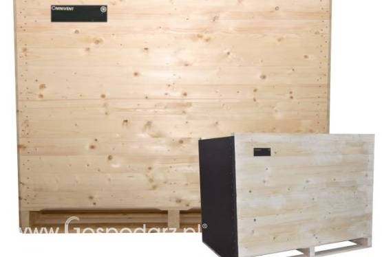 Skrzynia pełna z bokiem ze sklejki