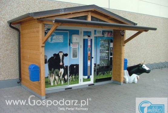 Mlekomat wielozbiornikowy XL - drewniany