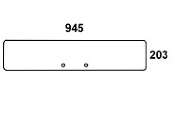 JOHN DEERE - szyba tylna dolna do kabiny MC1 CC2