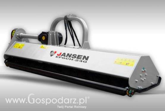 PRZESUWNA HYDRAULICZNIE KOSIARKA  BIJAKOWA  ZAWIESZANA NA  TYLNYM TUZ: szerokość robocza 240 cm. Bijak łopatka 800g.