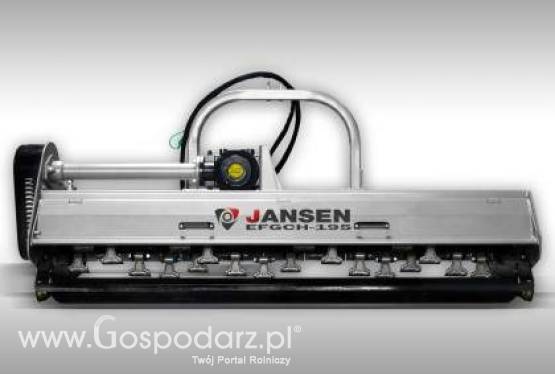 Przesuwna hydraulicznie kosiarka bijakowa z unoszoną pokrywą zawieszana na tylnym TUZ: szerokość robocza 195cm