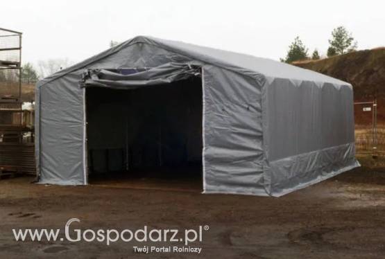 Mocny całoroczny namiot magazynowy 5x8x2,5m garaż warsztat MTB