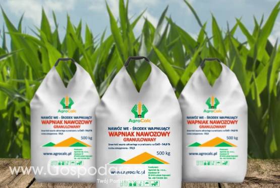 Kreda Nawozowa Granulowana-Wapniak Nawozowy CaCO₃ 96%, Wapno -AGROCALC