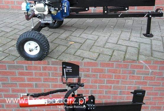 Łuparka hydrauliczna nacisk 12 ton napęd pompy hydraulicznej z silnika OHV 6,5 km