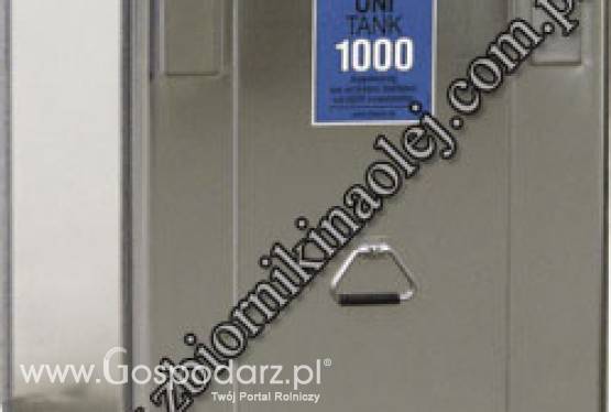 Dwupłaszczowy zbiornik na olej UNI-TANK, 1000 l
