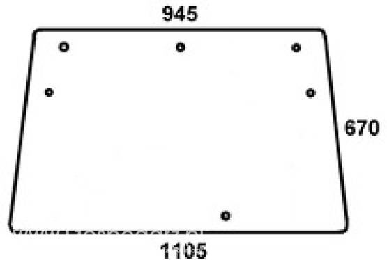 DEUTZ - szyba przednia C-1200