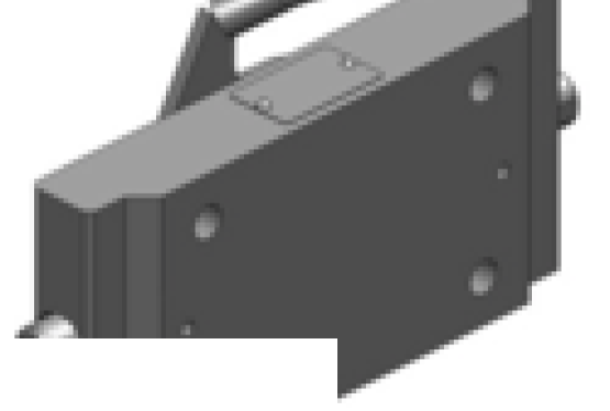 Zaczepy do ciągników, płyty adaptacyjne z  uchwytem Scharmueller