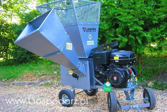 Rębak tarczowy WOMBAT szeroki wlot na gałęzie + 4 kółka transportowe