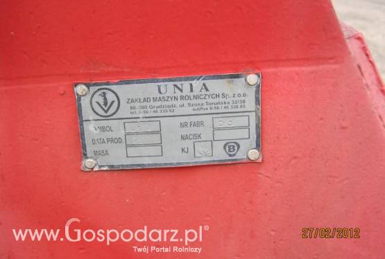 Pług obrotowy 5+1 Unia