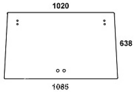 STEYR - szyba przednia przezroczysta RS-2