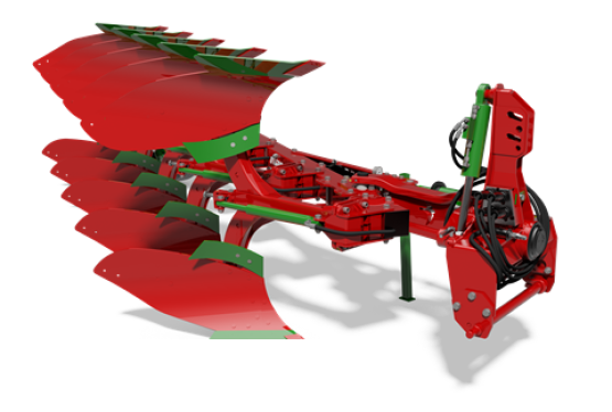 Pług obracalny z zabezpieczeniem hydraulicznym