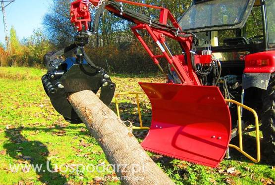 Leśny chwytak zrywkowo-załadowczy do drewna. Maszyna do ciągników 18-40 HP