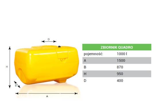 Zbiornik opryskiwacza PILMET polowy Ślęza 1000 l