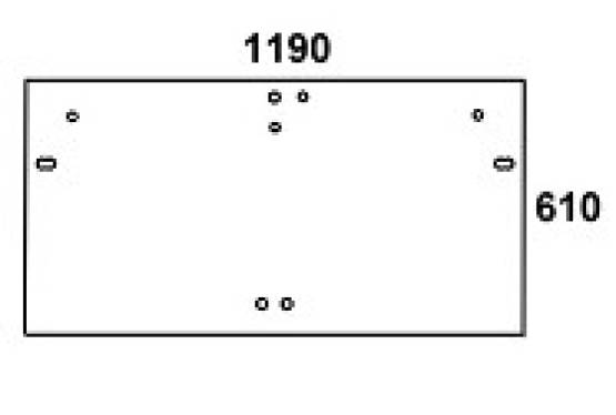 CASE / STEYR - szyba tylna zielona do kabiny: CS