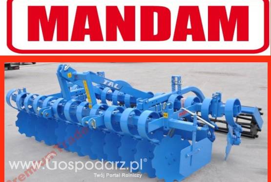 NOWA Brona Talerzowa TAL-C MANDAM + Zgarniacz Spr.