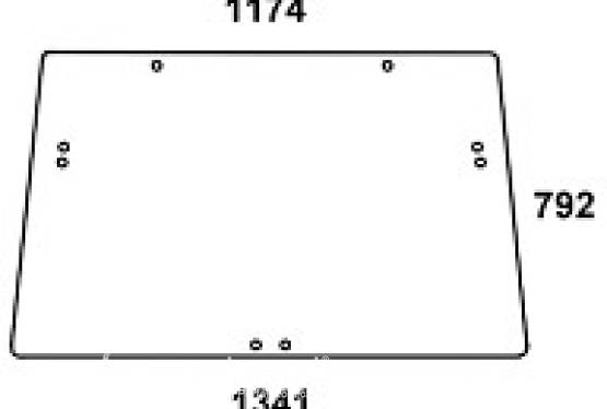 JOHN DEERE - szyba przednia seria 6000