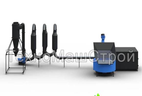 Suszarnia aerodynamiczna do trocin, słomy SA-600 | 600 kg/h