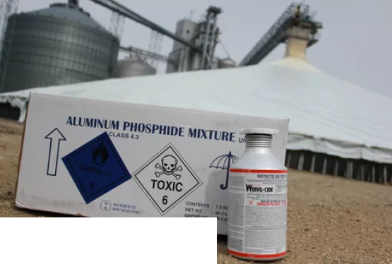 Fumigacja (gazowanie) zboża, Dezynsekcja silosów i magazynów (wołek, trojszyk. rozkruszek)