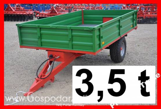 NOWA Przyczepa rolnicza 3,5 tony jednoosiowa TANIO