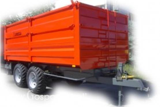 SPB (10, 12, 14 t) Przyczepy burtowe tandem, możliwość demontażu górnych burt