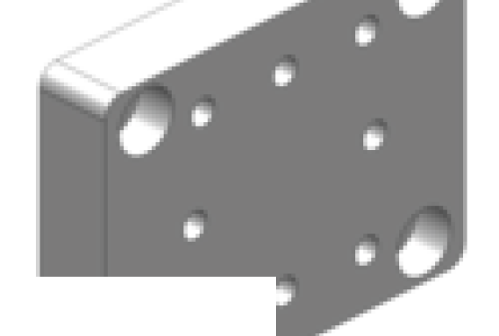 Zaczepy do ciągników, płyty do przykręcenia Scharmueller