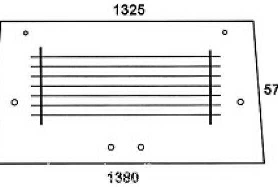 ZETOR - szyba tylna przezroczysta podgrzewana. Seria: UR 1.
