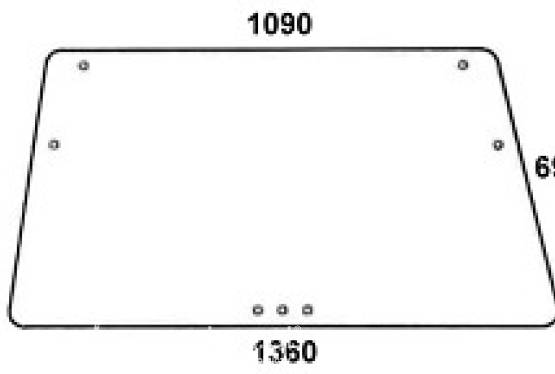 DEUTZ - szyba przednia przezroczysta