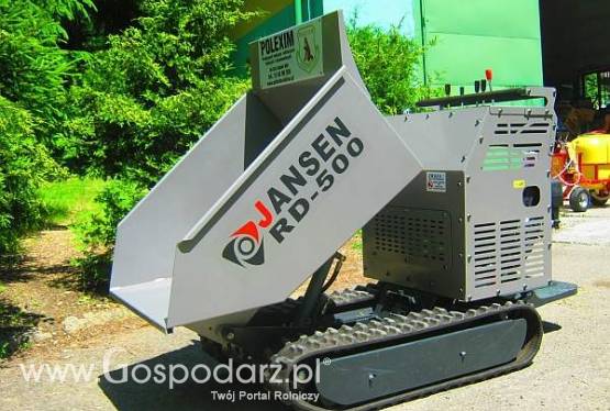 Hydraulicznie napędzane wozidło budowlane – komunalne RD-500na gąsienicach silnik 9 KM udźwig do 500kg