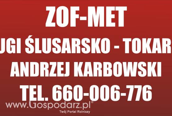 usługi tokarsko- ślusarskie