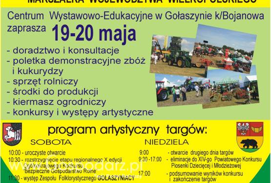 Regionalne Targi Rolnicze    GOŁASZYN-WIOSNA 2012
