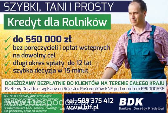 Kredyty dla Gospodarstw Rolnych (Cała Polska)