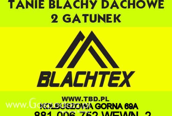 Blacha na budynek gospodarczy 2 gatunek KOLBUSZOWA