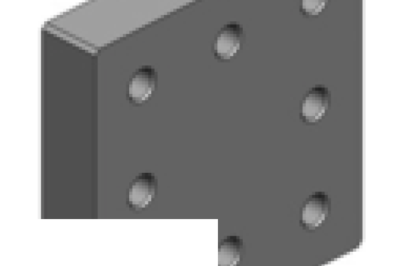 Zaczepy do ciągników, płyty do wspawania Scharmueller