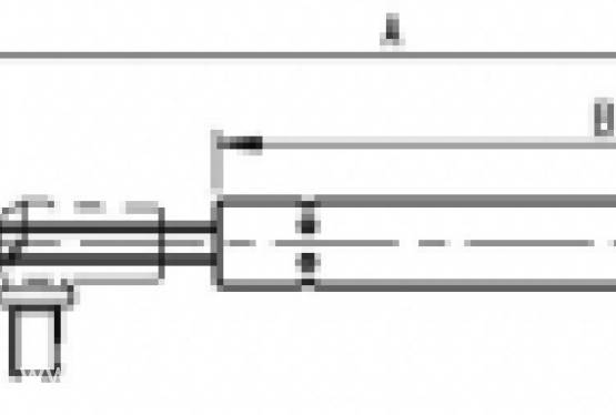 Siłownik gazowy do CASE IH / DEUTZ / JOHN DEERE / FRITZMEIER
