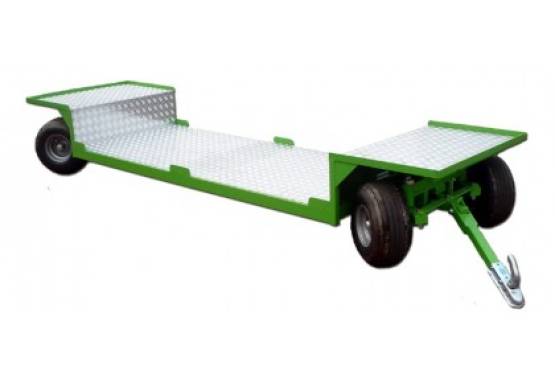 Wózki sadownicze z osią wahliwą