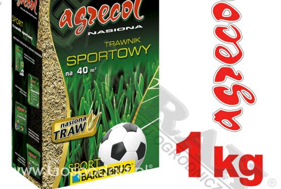 Trawa, nasiona trawy BARENBRUG / AGRECOL SPORT masa: 1 kg, na 40m2,  trawnik sportowy