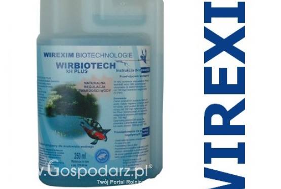 Preparat do regulowania twardości wody WIREXIM BIOTECHNOLOGIE WIRBIOTECH-0.25 pojemność: 0.25 l., reguluje twardośc wody w zbiorniku wodnym